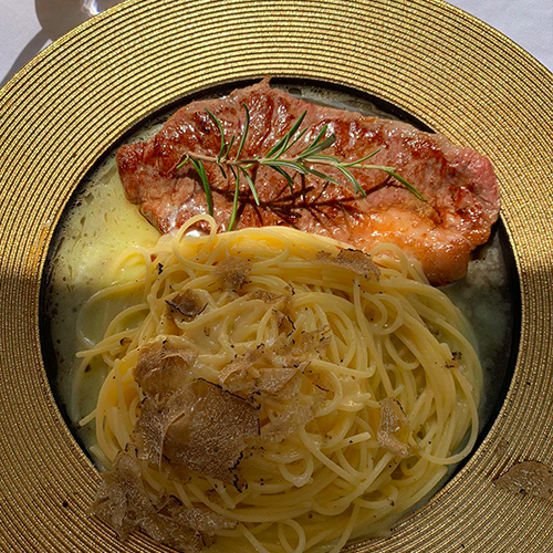 Gericht aus der Küche der Trattoria Vivaldi